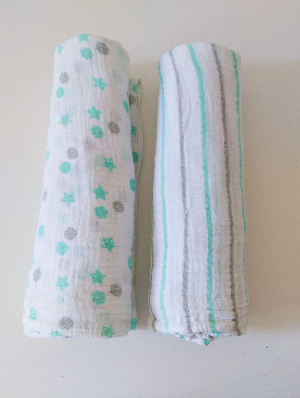 Lulujo Cotton Muslin Swaddle Blankets 2 Pieces